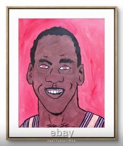 ShawNshawN Original painting 11x14 paper Michael Jordan basketball GOAT pop art