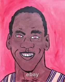 ShawNshawN Original painting 11x14 paper Michael Jordan basketball GOAT pop art