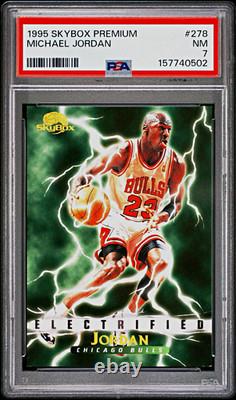 SkyBox 1995 SkyBox Premium Electrified #278 Michael Jordan Bulls PSA 7 NEW CERT