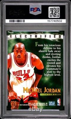 SkyBox 1995 SkyBox Premium Electrified #278 Michael Jordan Bulls PSA 7 NEW CERT