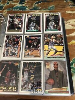Sports Basketball Cards Collectible Album Michael Jordan NBA HOF Large Mixed Lot