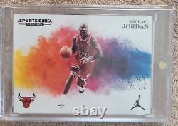 Sports Card Customs Handmade Michael Jordan Colorblast Chicago Bulls Sp Jumpman