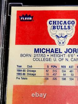 Stain Bccg 8 1986 Michael Jordan #57 Fleer Rookie Basketball G4222e35518kq