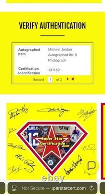 USA Basketball Michael Jordan autographed 8x10 Matte Photo with COA Auto