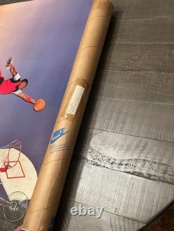 VINTAGE 1985 Nike Air Jordan Jumpman Poster + original tube $2,350 firm