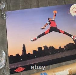 VINTAGE 1985 Nike Air Jordan Jumpman Poster with? Original tube VG+ $1,875 firm