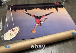 VINTAGE 1985 Nike Air Jordan Jumpman Poster with? Original tube VG+ $1,875 firm