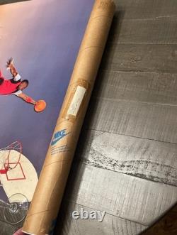 VINTAGE 1985 Nike Air Jordan Jumpman Poster with? Original tube VG+ $1,875 firm