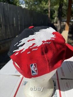 VTG Logo 7 Athletic Chicago Bulls Splash Snapback Michael Jordan NBA Rare Hat