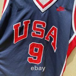 VTG Michael Jordan #9 USA Nike NBA Basketball Jersey (Men Large) 1984 Olympics