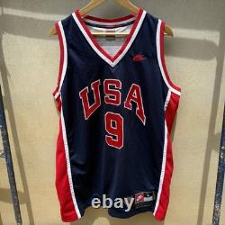 VTG Michael Jordan #9 USA Nike NBA Basketball Jersey (Men Large) 1984 Olympics