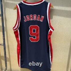 VTG Michael Jordan #9 USA Nike NBA Basketball Jersey (Men Large) 1984 Olympics