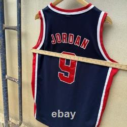 VTG Michael Jordan #9 USA Nike NBA Basketball Jersey (Men Large) 1984 Olympics