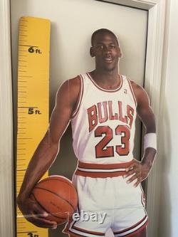 VTG Michael Jordan Cardboard Cut Out Life Size Measure Up 1987 Chicago Bulls