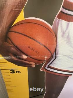 VTG Michael Jordan Cardboard Cut Out Life Size Measure Up 1987 Chicago Bulls