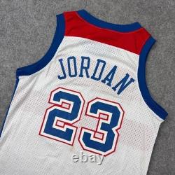 VTG Michael Jordan Jersey Mens Medium White Washington Bullets Nike Basketball