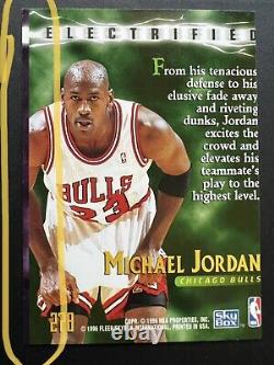 Very Rare 1995-96 Fleer Michael Jordan Electrified #278 Chicago Bulls Error