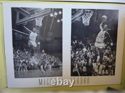 Vintage 1984 Michael Jordan UNC Poster Gaston Ward Callum Photo Len Bias Dunk