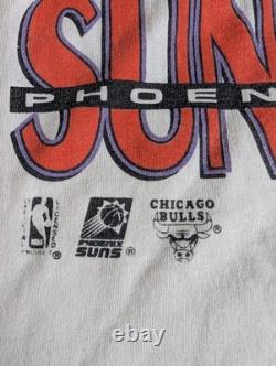 Vintage 1993 NBA Finals T-Shirt Bulls vs Suns Logo 7 Fruit of the Loom USA