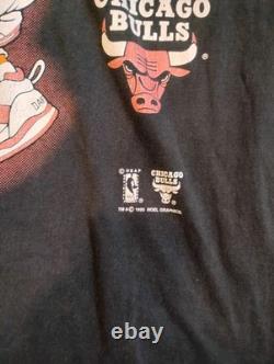 Vintage 1995 Chicago Bulls Daffy Duck Looney Tunes NBA Tee Jordan Rare 90's