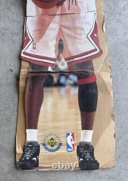 Vintage 1996 Upper Deck Michael Jordan Life-Size Cardboard Cutout Stand-Up