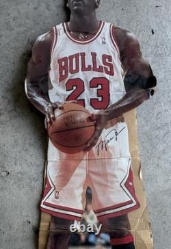 Vintage 1996 Upper Deck Michael Jordan Life-Size Cardboard Cutout Stand-Up