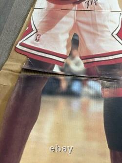 Vintage 1996 Upper Deck Michael Jordan Life-Size Cardboard Cutout Stand-Up