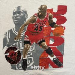 Vintage 90s Chicago Bulls Michael Jordan 45 Player Shirt Sz L Single Stitch