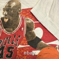 Vintage 90s Chicago Bulls Michael Jordan 45 Player Shirt Sz L Single Stitch