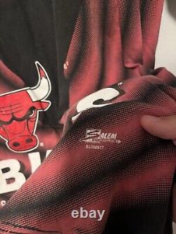 Vintage Chicago Bulls 90's Salem Sportswear NBA All Over Print T-Shirt XL AOP