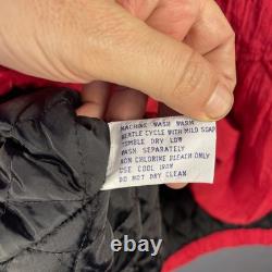 Vintage Chicago Bulls Starter Jacket Mens XL Red Hooded Pouch NBA 90s Jordan