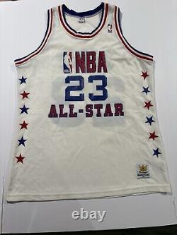 Vintage Michael Jordan Jersey Size XL White NBA All Star Game Sand Knit 80s MJ