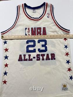 Vintage Michael Jordan Jersey Size XL White NBA All Star Game Sand Knit 80s MJ