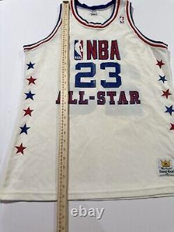 Vintage Michael Jordan Jersey Size XL White NBA All Star Game Sand Knit 80s MJ