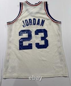 Vintage Michael Jordan Jersey Size XL White NBA All Star Game Sand Knit 80s MJ