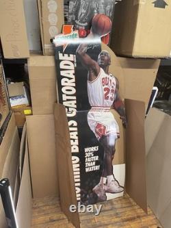 Vintage Michael Jordan Life Size Cardboard Cut Out 8' ft Display 1993 Gatorade