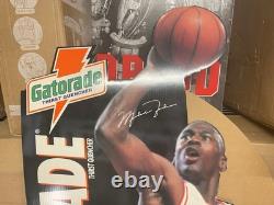 Vintage Michael Jordan Life Size Cardboard Cut Out 8' ft Display 1993 Gatorade