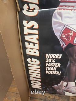 Vintage Michael Jordan Life Size Cardboard Cut Out 8' ft Display 1993 Gatorade