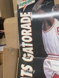 Vintage Michael Jordan Life Size Cardboard Cut Out 8' ft Display 1993 Gatorade