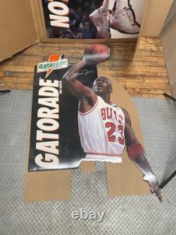 Vintage Michael Jordan Life Size Cardboard Cut Out 8' ft Display 1993 Gatorade Vintage Michael Jordan Life Size Cardboard Cut Out 8' ft Display 1993 Gatorade
