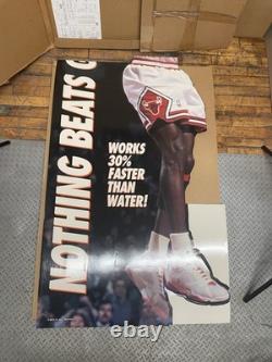 Vintage Michael Jordan Life Size Cardboard Cut Out 8' ft Display 1993 Gatorade