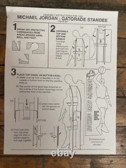 Vintage Michael Jordan Life Size Cardboard Cut Out 8' ft Display 1993 Gatorade