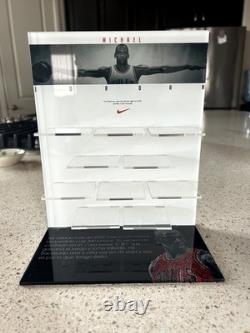Vintage Michael Jordan Nike Display With 10 Air Jordan Mini Shoes