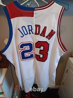 Vintage Michael Jordan Split Jersey Chicago Bulls Washington Wizards Nike 56 3xl