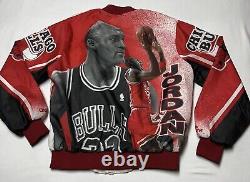 Vintage NBA Chalk Line Chicago Bulls Michael Jordan Jacket Men Large