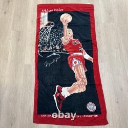 Vintage NBA Michael Air Jordan Chi Bulls Beach Towel 58×29 Super Stars Sports