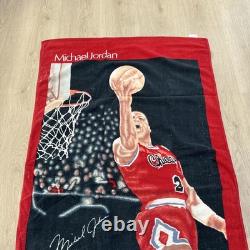 Vintage NBA Michael Air Jordan Chi Bulls Beach Towel 58×29 Super Stars Sports