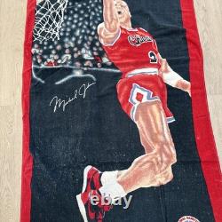 Vintage NBA Michael Air Jordan Chi Bulls Beach Towel 58×29 Super Stars Sports