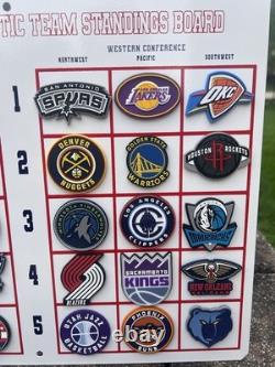 Vintage Nba 2026-2027 Magnetic Team Standing Board Full Set 32 Rubber Magnets