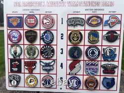 Vintage Nba 2026-2027 Magnetic Team Standing Board Full Set 32 Rubber Magnets